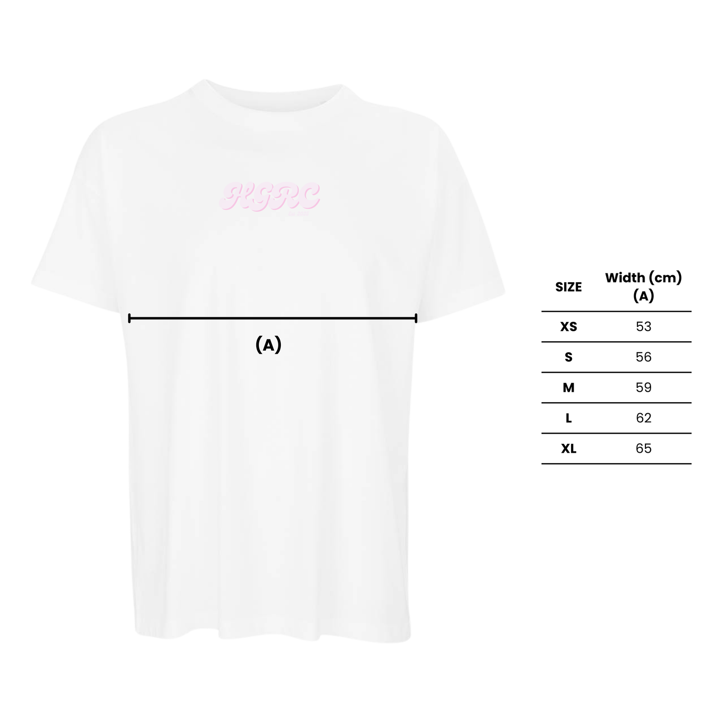 Hot Girl Run Club Oversized Boxy Tee - White