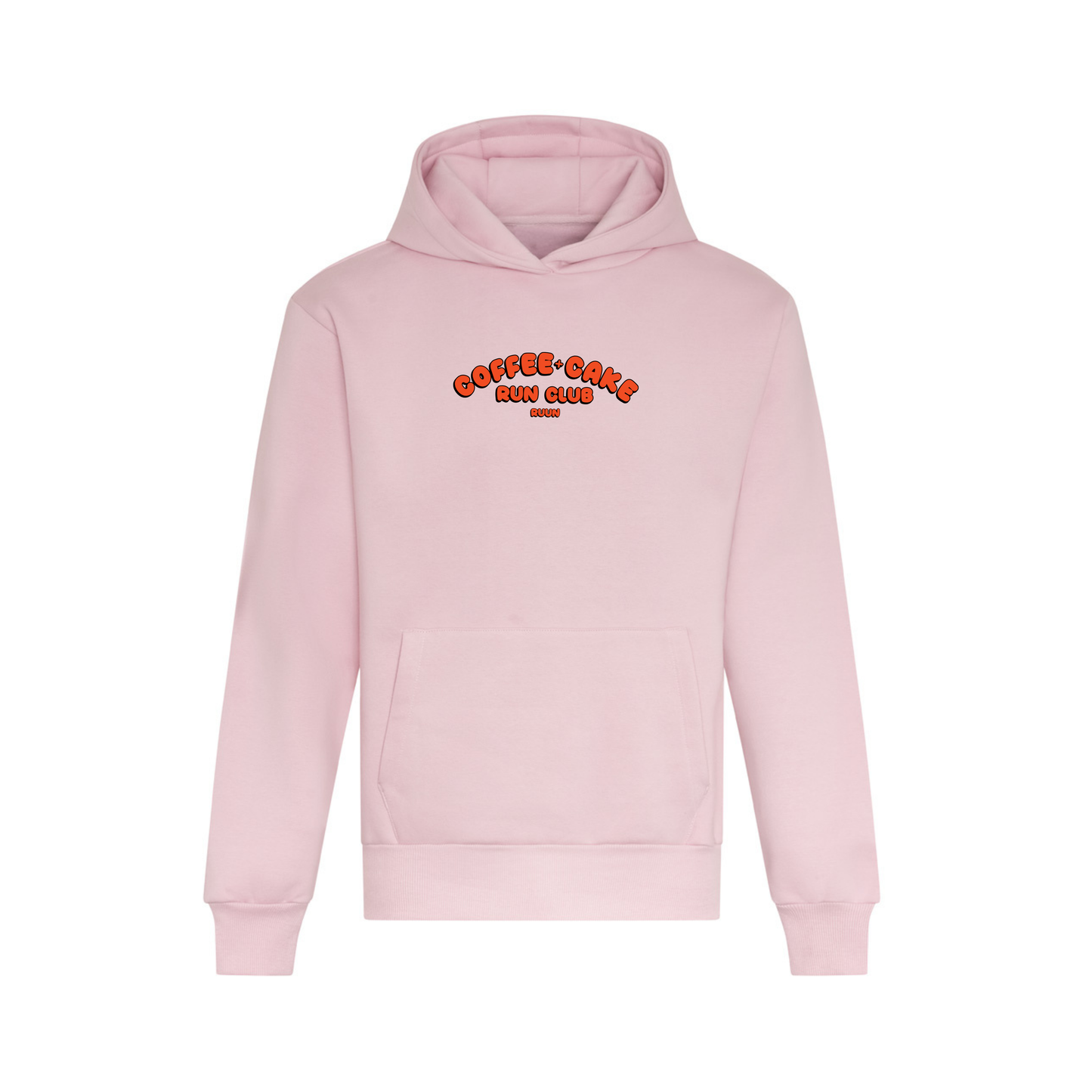 Coffee and Cake Run Club Heavyweight Hoodie - Pink