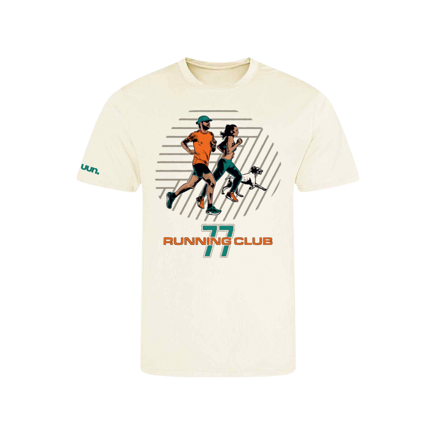 77 Running Club, Running Shirt - Cream