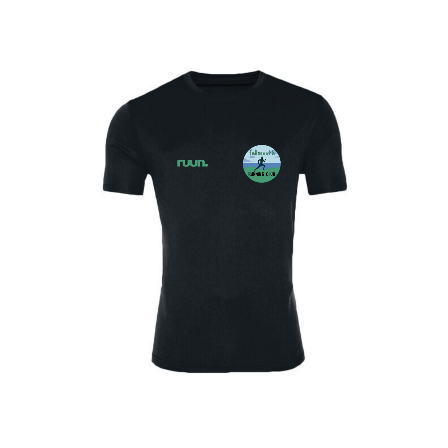 Falmouth Running Club Black Tech Shirt
