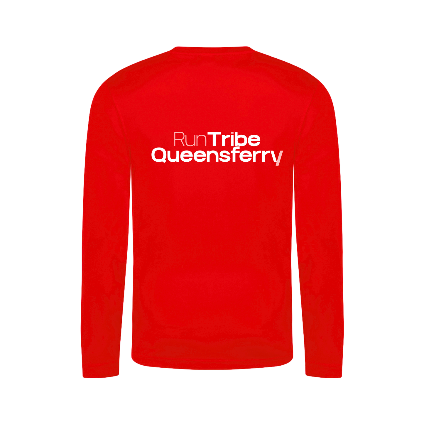 Run Tribe Queensferry Long Sleeve Running Shirt - Red