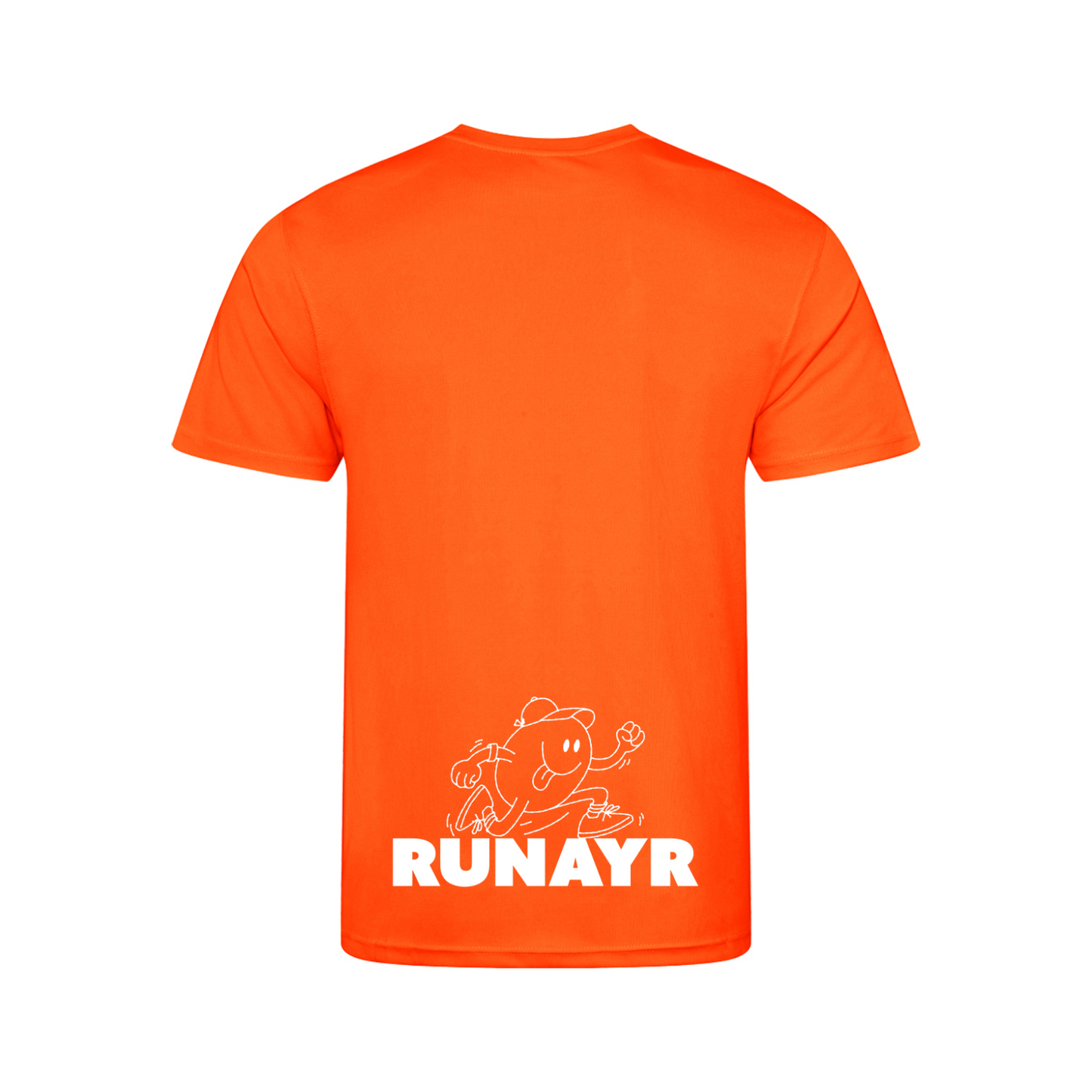 RunAyr Short Sleeve Running Shirt - Neon Orange