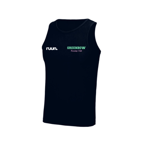 Greenbow Running Club Black Trail Singlet