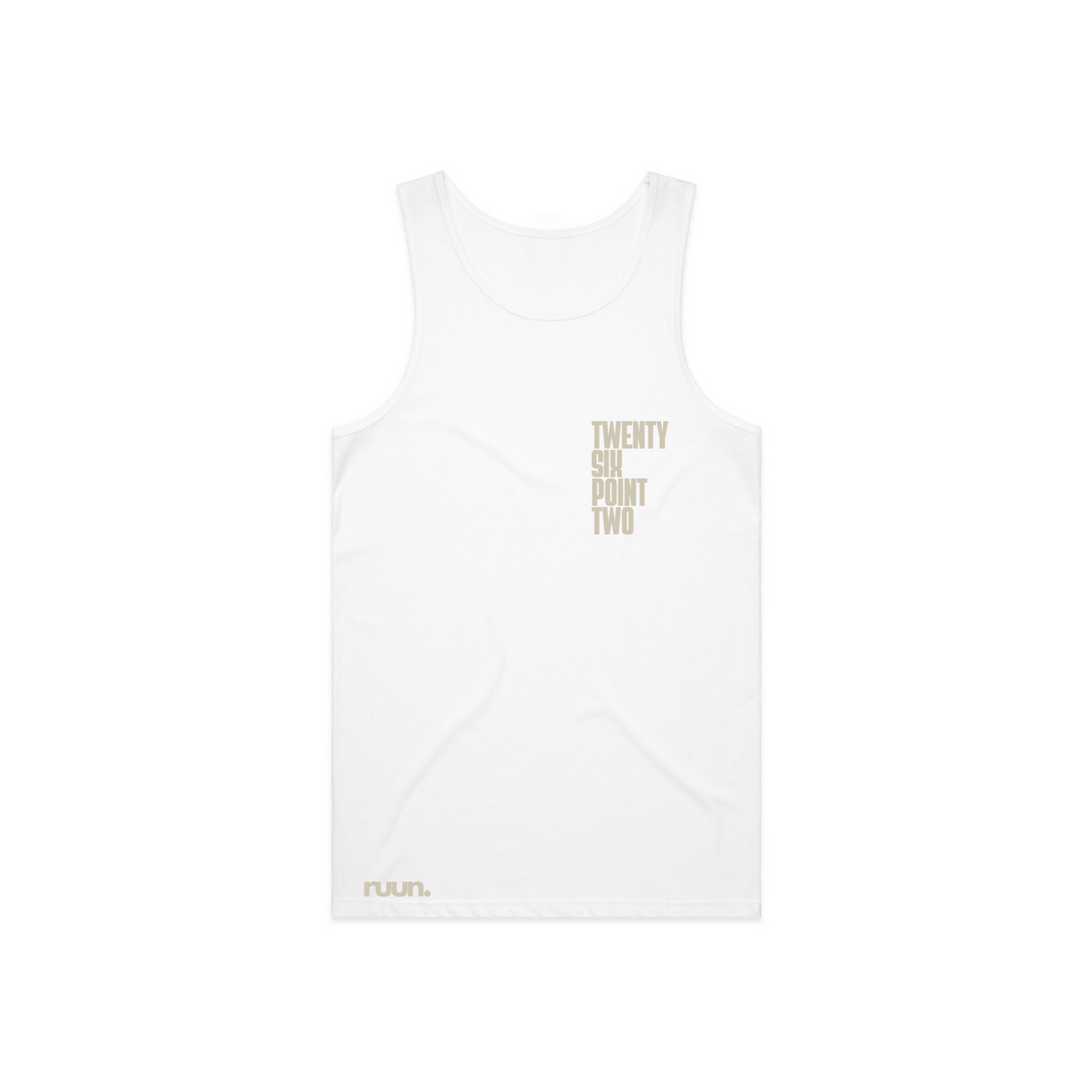 Singlet - Twenty Six Point Two - White