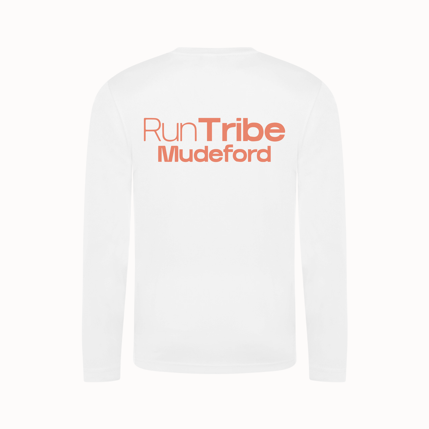Run Tribe Mudeford Running Shirt - Long Sleeve White