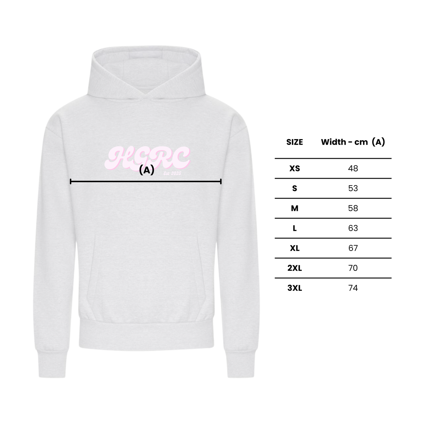 Hot Girl Run Club Super Heavyweight Hoodie - Grey