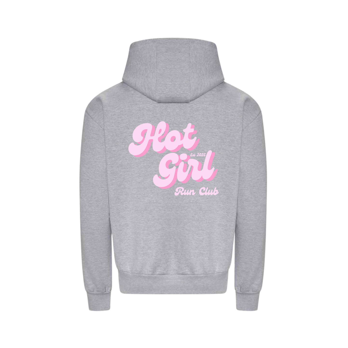 Hot Girl Run Club Super Heavyweight Hoodie - Grey
