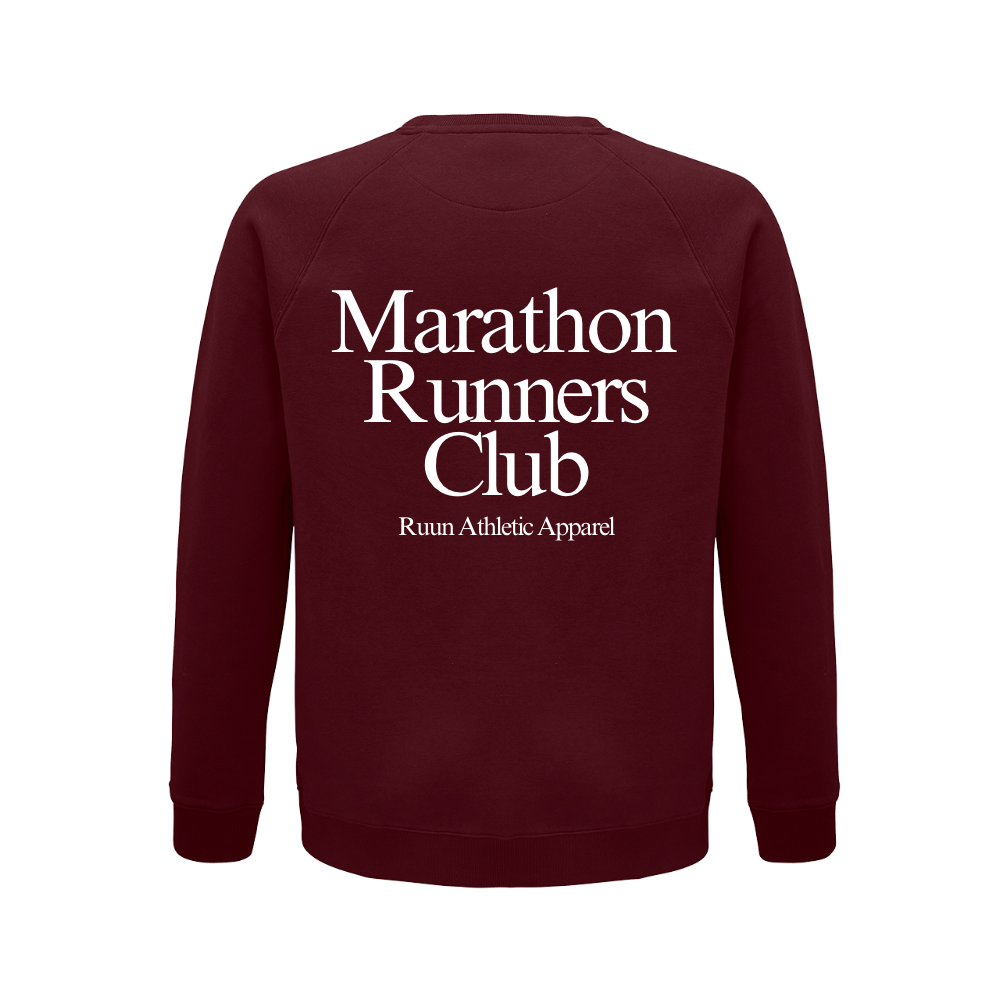 Marathon Runners Club Sweatshirt - Burgundy