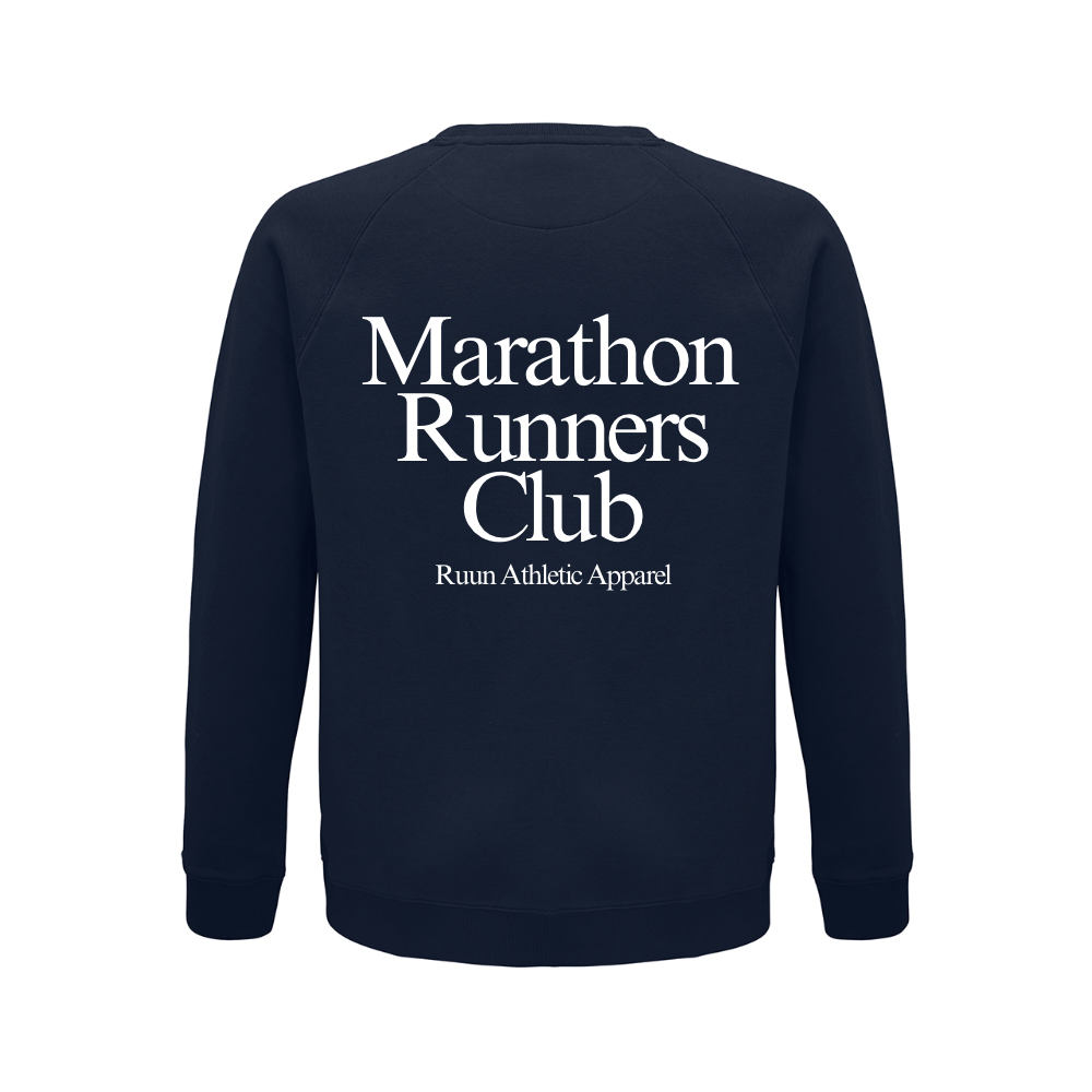 Marathon Runners Club Sweatshirt - Navy Blue