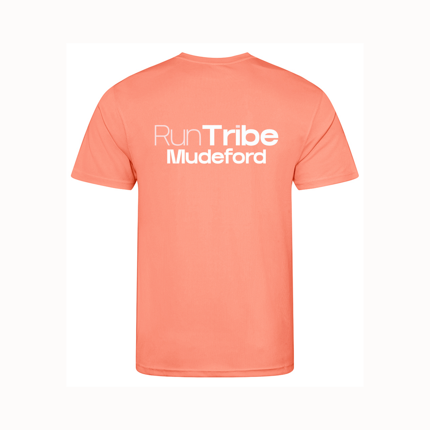Run Tribe Mudeford Running Shirt - Short Sleeve Peach