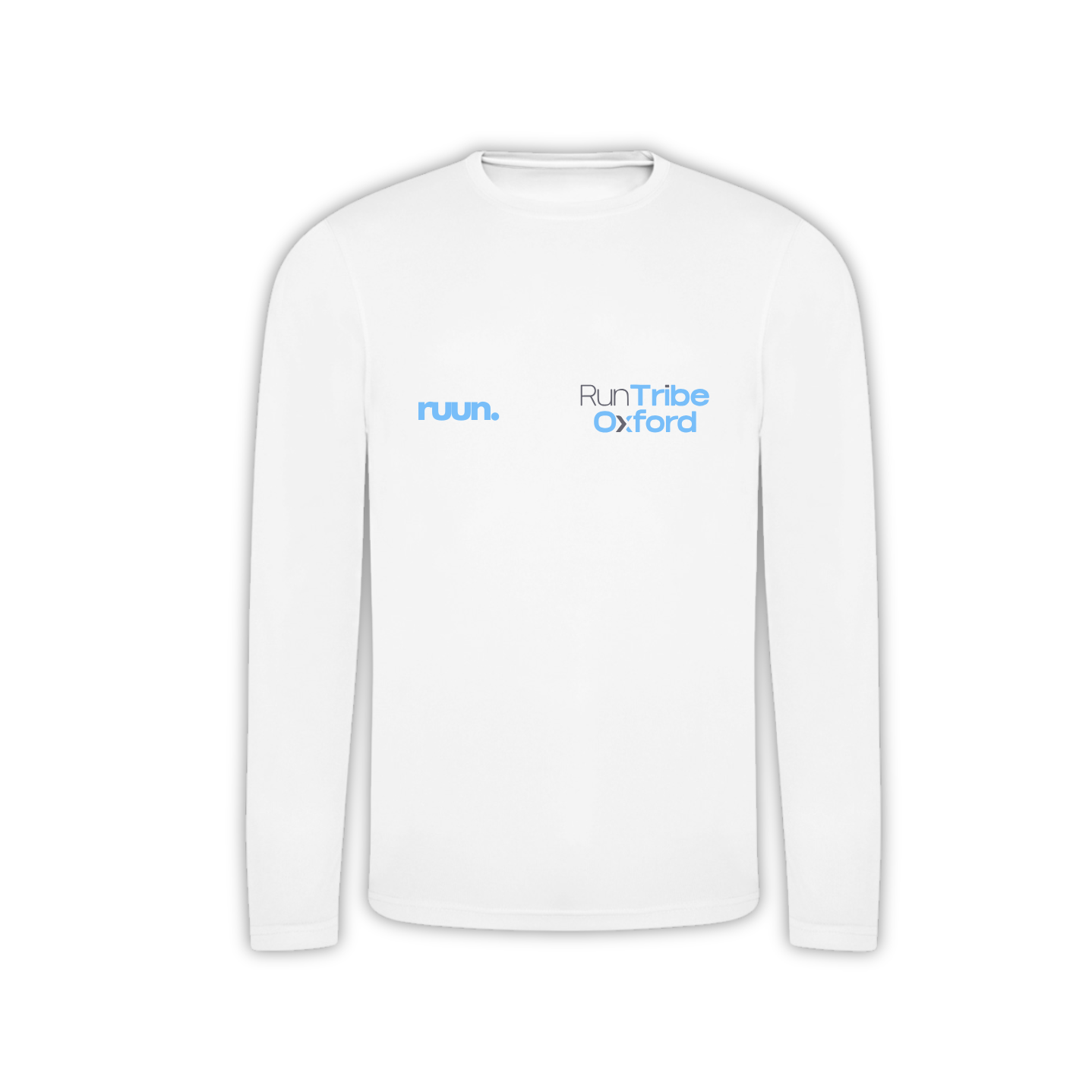 Run Tribe Oxford Running Shirt - Long Sleeve White