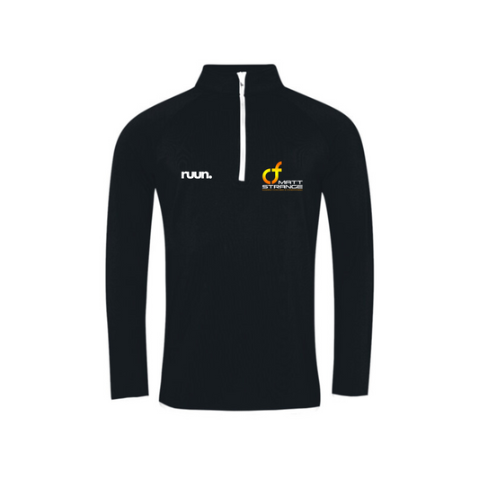 Matt Strange Running Coaching 1/4 Zip Top - Black