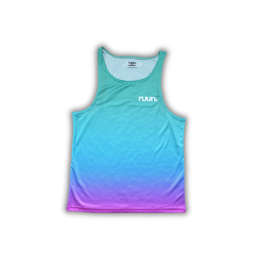 Turquoise Fade Running Vest - Male/Unisex
