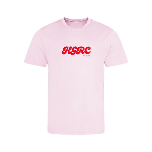 Hot Girl Run Club Running Shirt - Short Sleeve Pink