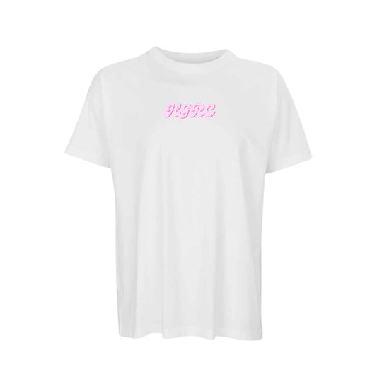 Hot Girl Run Club Oversized Boxy Tee - White