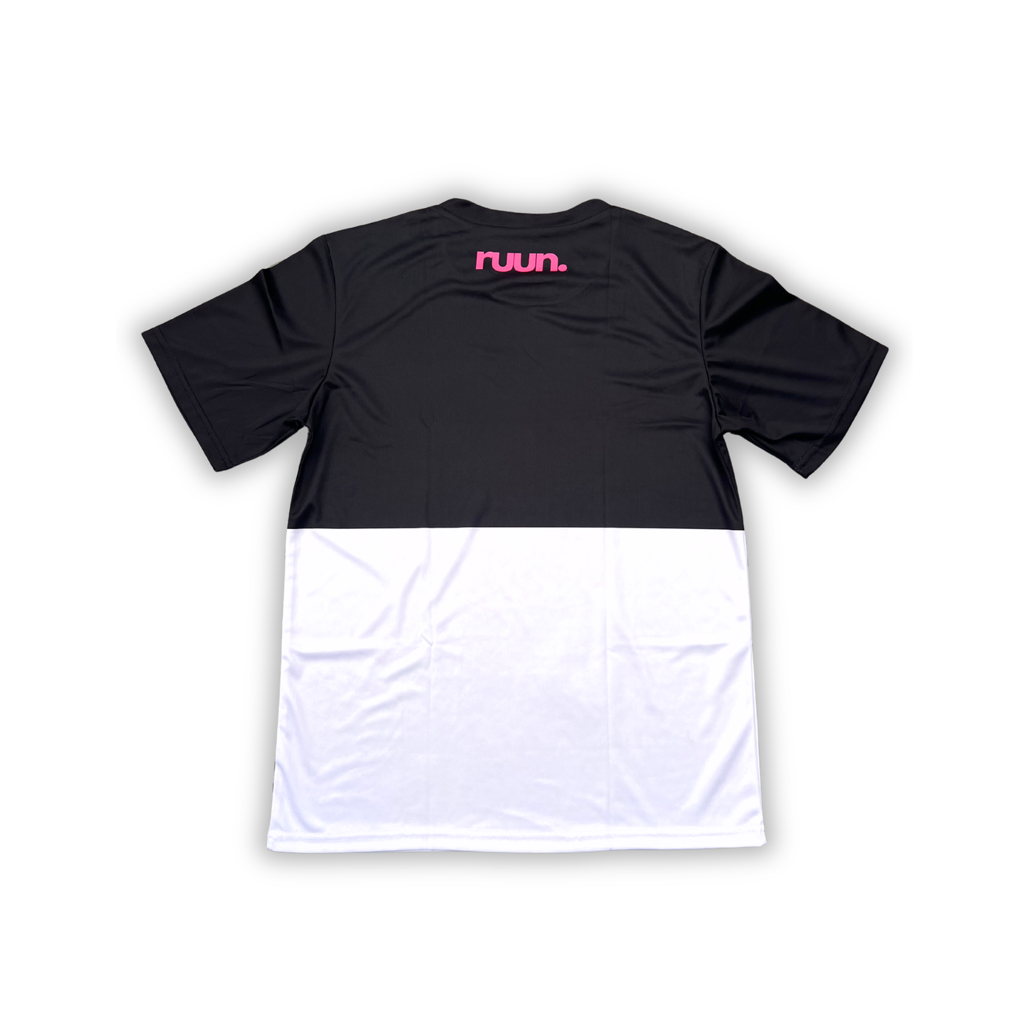 Short Sleeve Running Shirt - Black/White