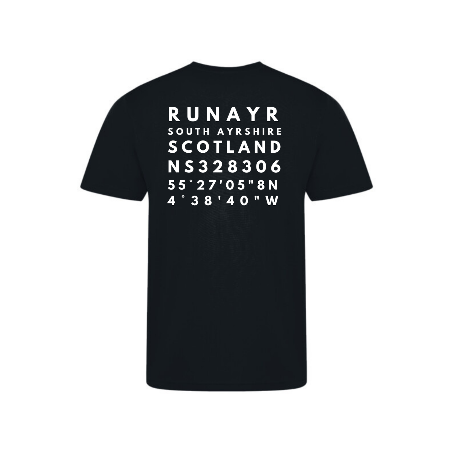 RunAyr Co-ordinates Cotton Tee - Black