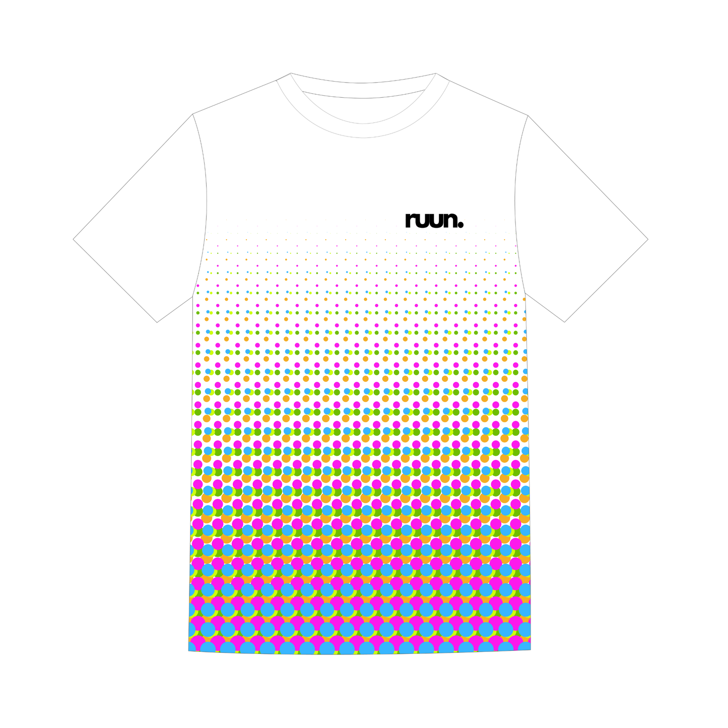 Dot Running Shirt White