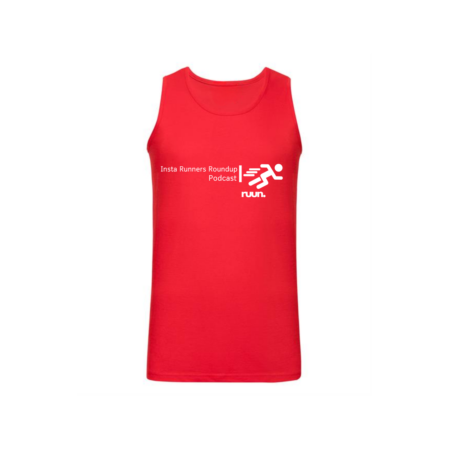 Insta Runners Roundup Podcast Singlet - Red