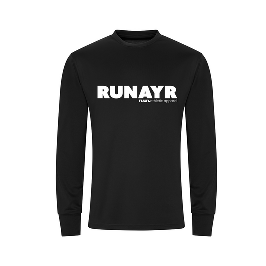 RunAyr Long Sleeve Premium Running Shirt - Unisex Fit