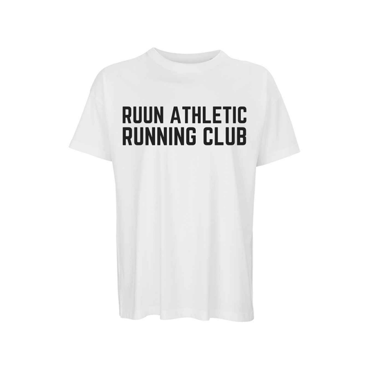 Ruun Athletic Running Club Oversized Boxy Tee - Off White