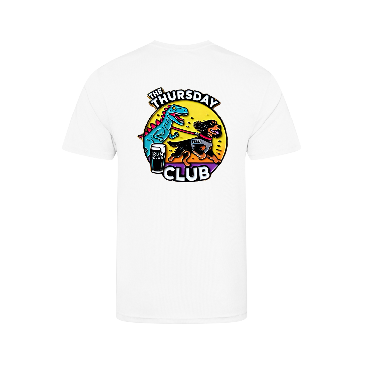The Thursday Club Short Sleeve Running Shirt - White