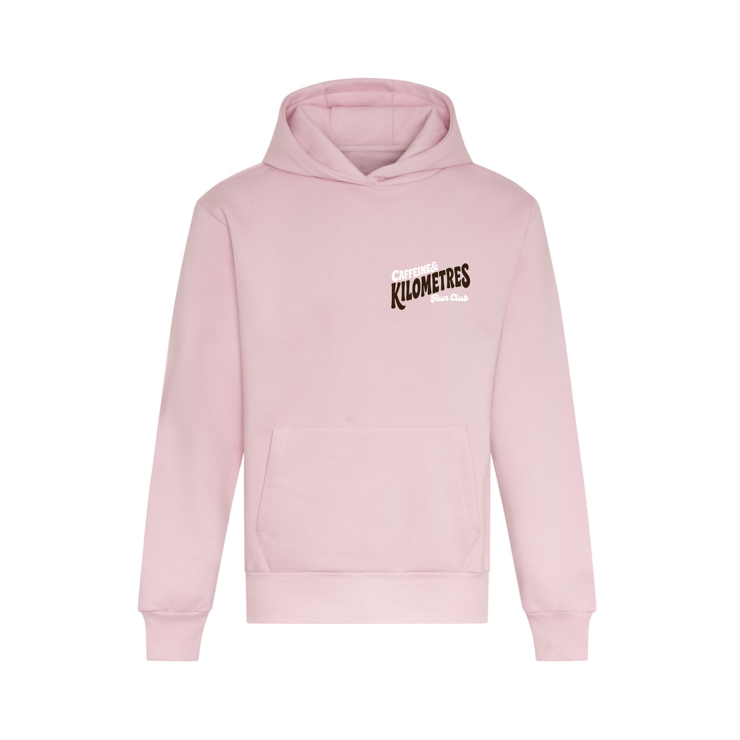 Caffeine and Kilometers Super Heavyweight Hoodie - Pink
