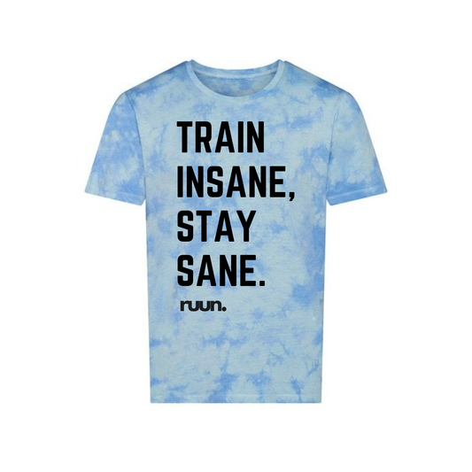 Train Insane Tie Die T-Shirt - Blue
