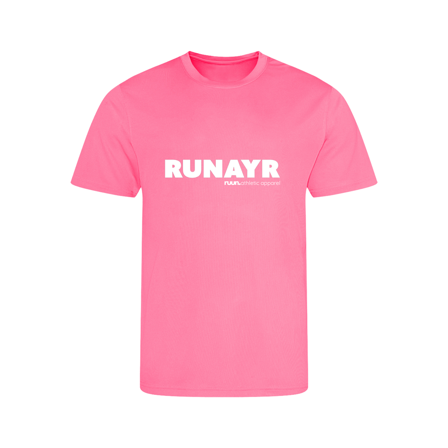 RunAyr Short Sleeve Running Shirt - Neon Pink