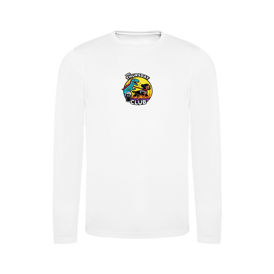 The Thursday Club Long Sleeve Running Shirt - White