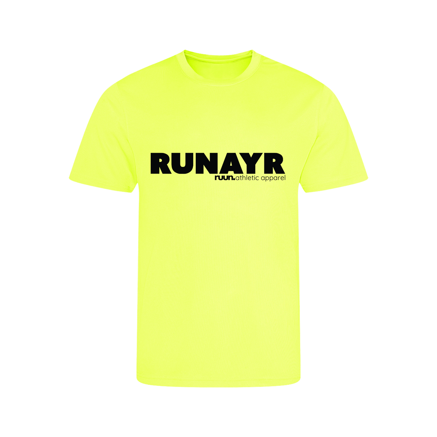RunAyr Short Sleeve Running Shirt - Neon Yellow