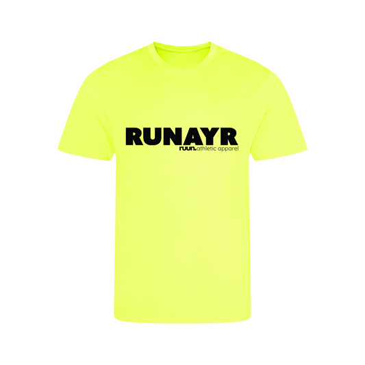 RunAyr Short Sleeve Running Shirt - Neon Yellow