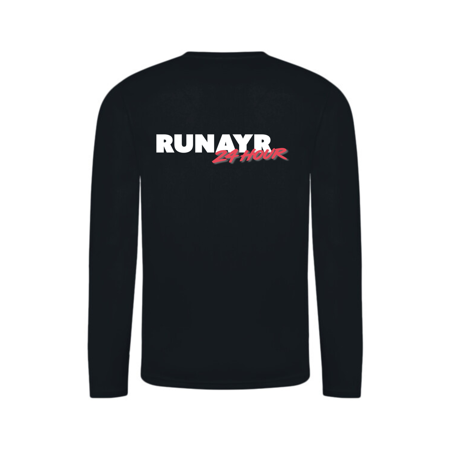 RunAyr 24 Hour Long Sleeve Running Shirt - Black