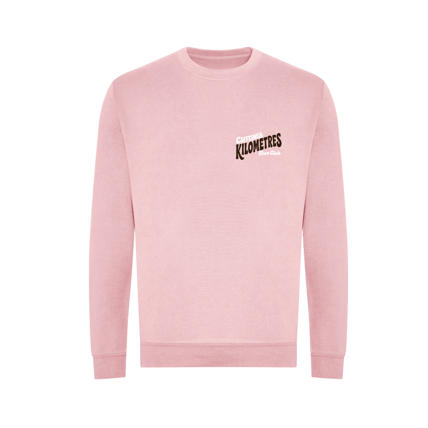 Caffeine and Kilometers Sweatshirt - Pink