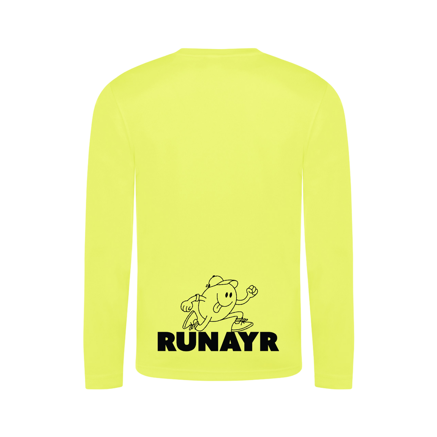 RunAyr Long Sleeve Running Shirt - Neon Yellow