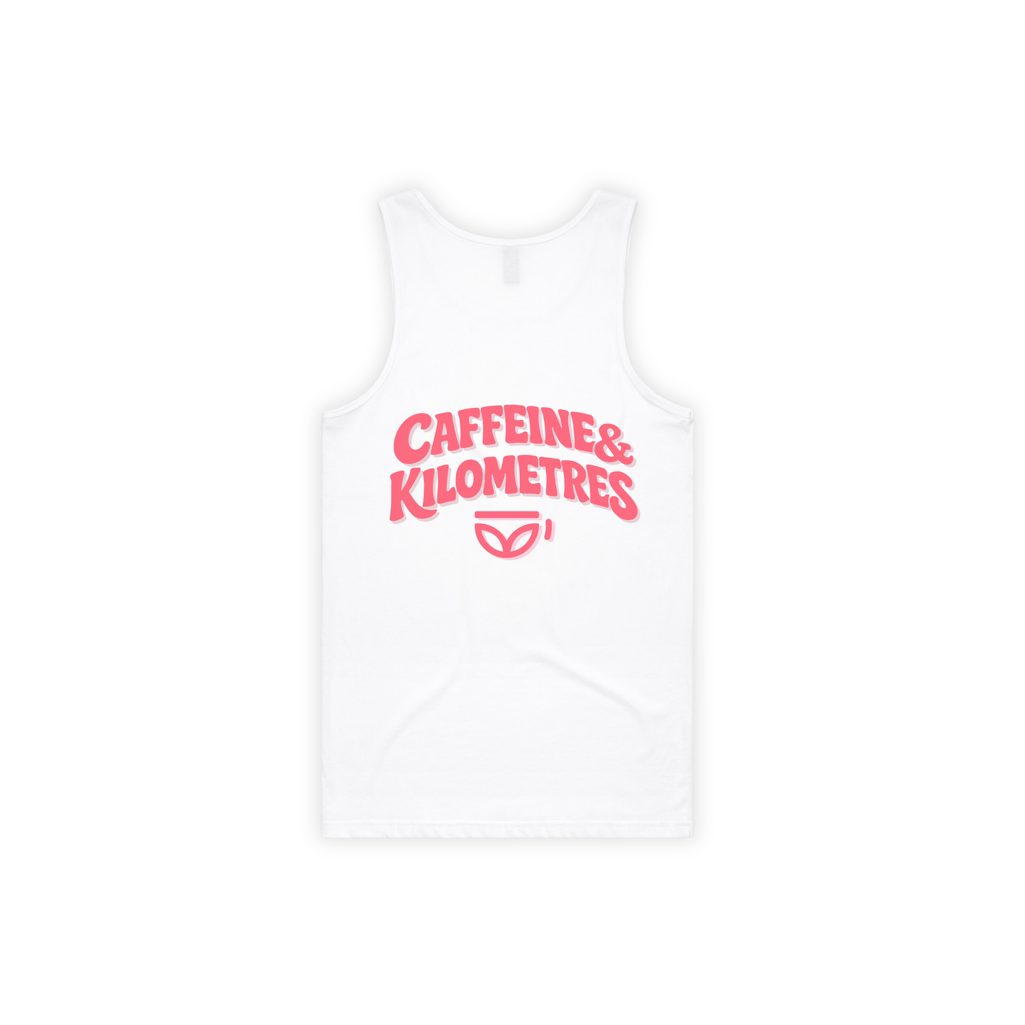Caffeine and Kilometers Running Vest - White