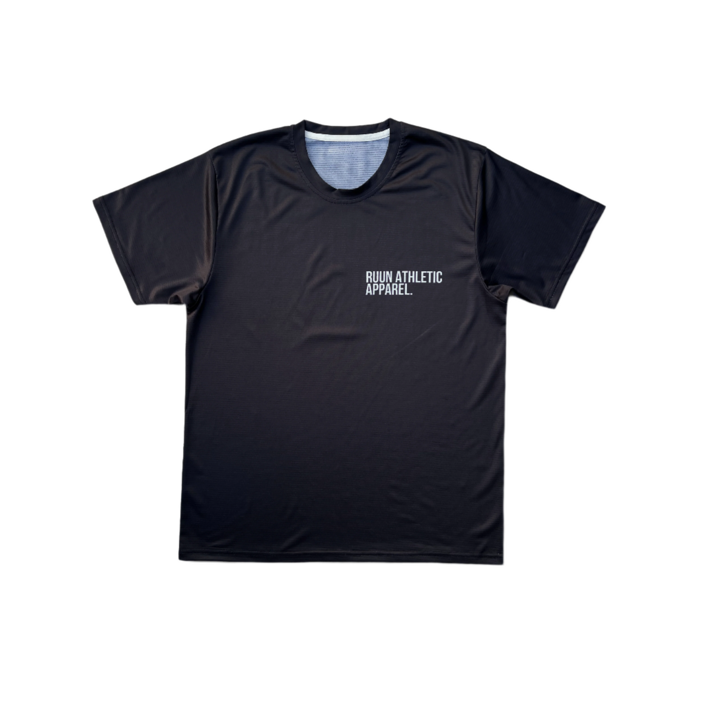 Short Sleeve Block Logo running shirt - Black