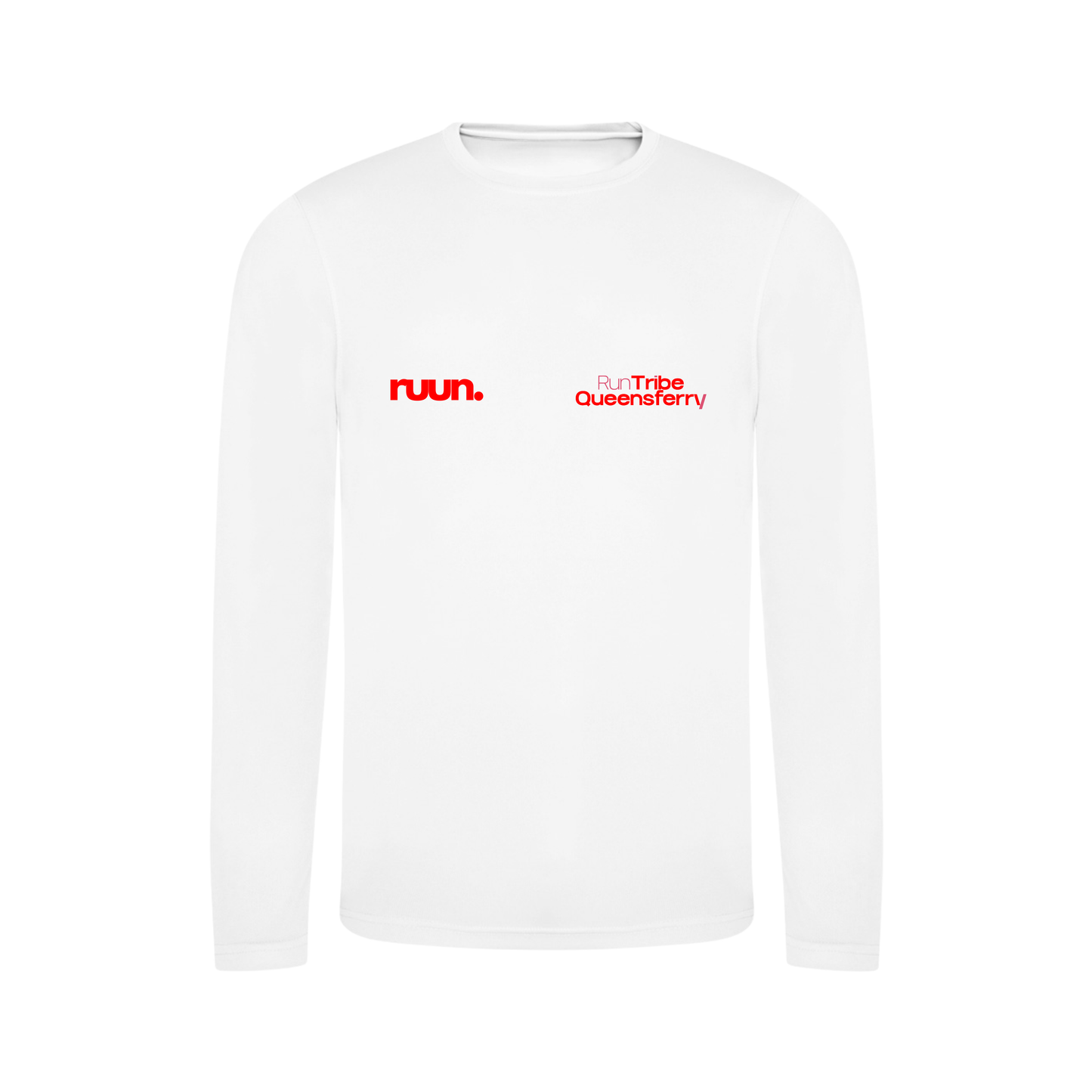 Run Tribe Queensferry Running Shirt - Long Sleeve White