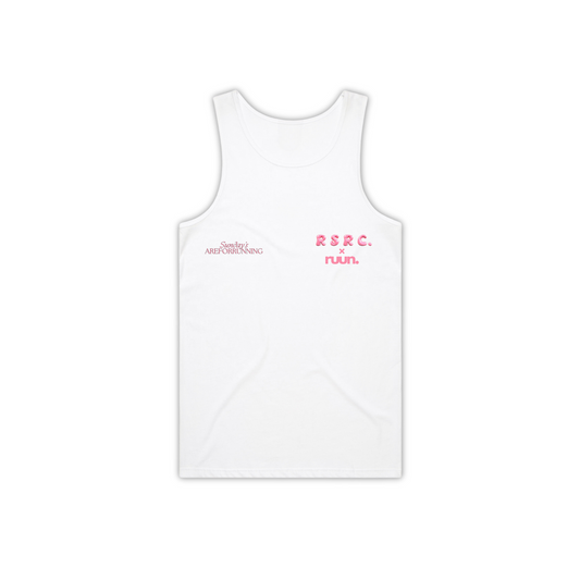 RunSouth Run Club Running Vest - White