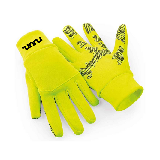 Running Tech Gloves - Yellow