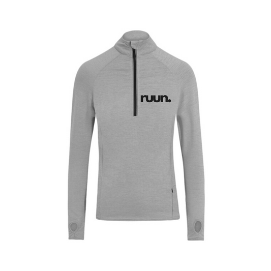 Ruun Essentials 1/4 Zip Top - Grey