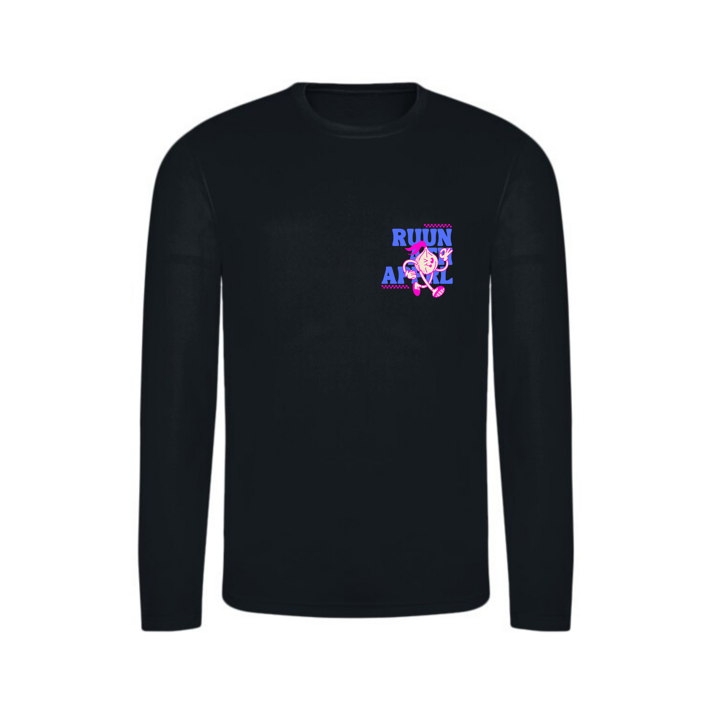 Run Fresh Running Shirt Long Sleeve - Black