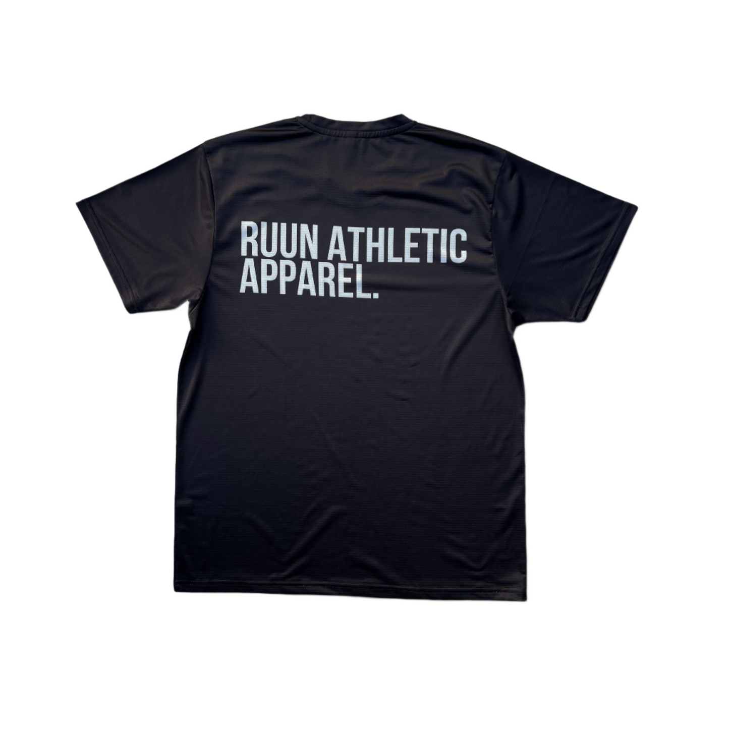 Short Sleeve Block Logo running shirt - Black