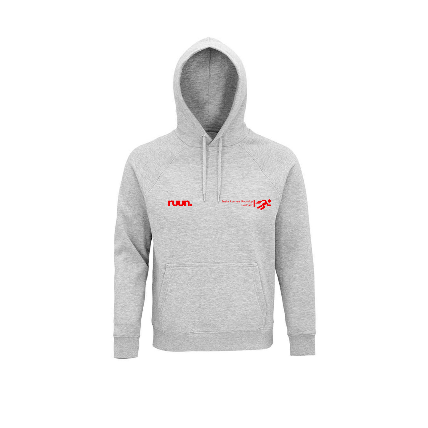 Insta Runners Roundup Podcast Hoodie - Grey