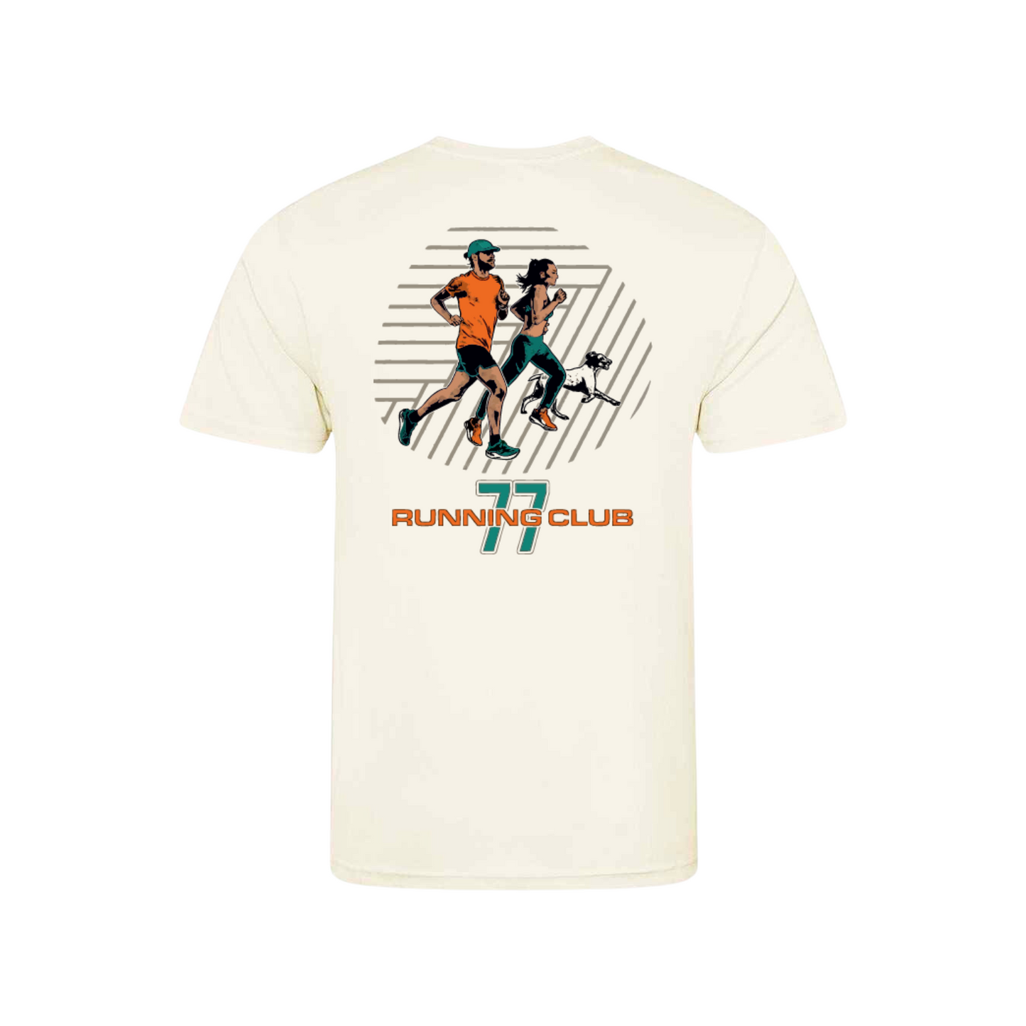 77 Running Club, Running Shirt - Cream