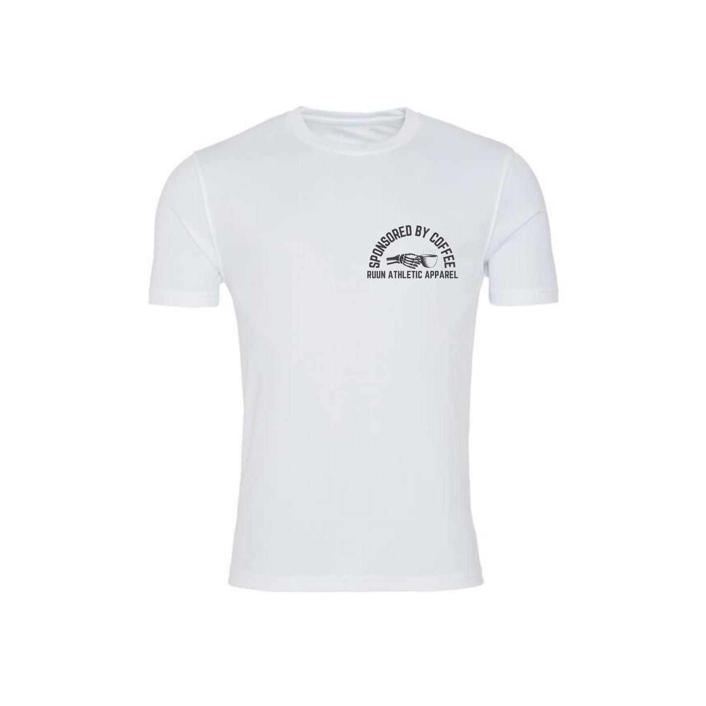 Sponsored By Coffee Running Shirt - White/Black