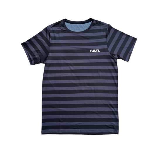 Striped Race Day Shirt - Black/Grey