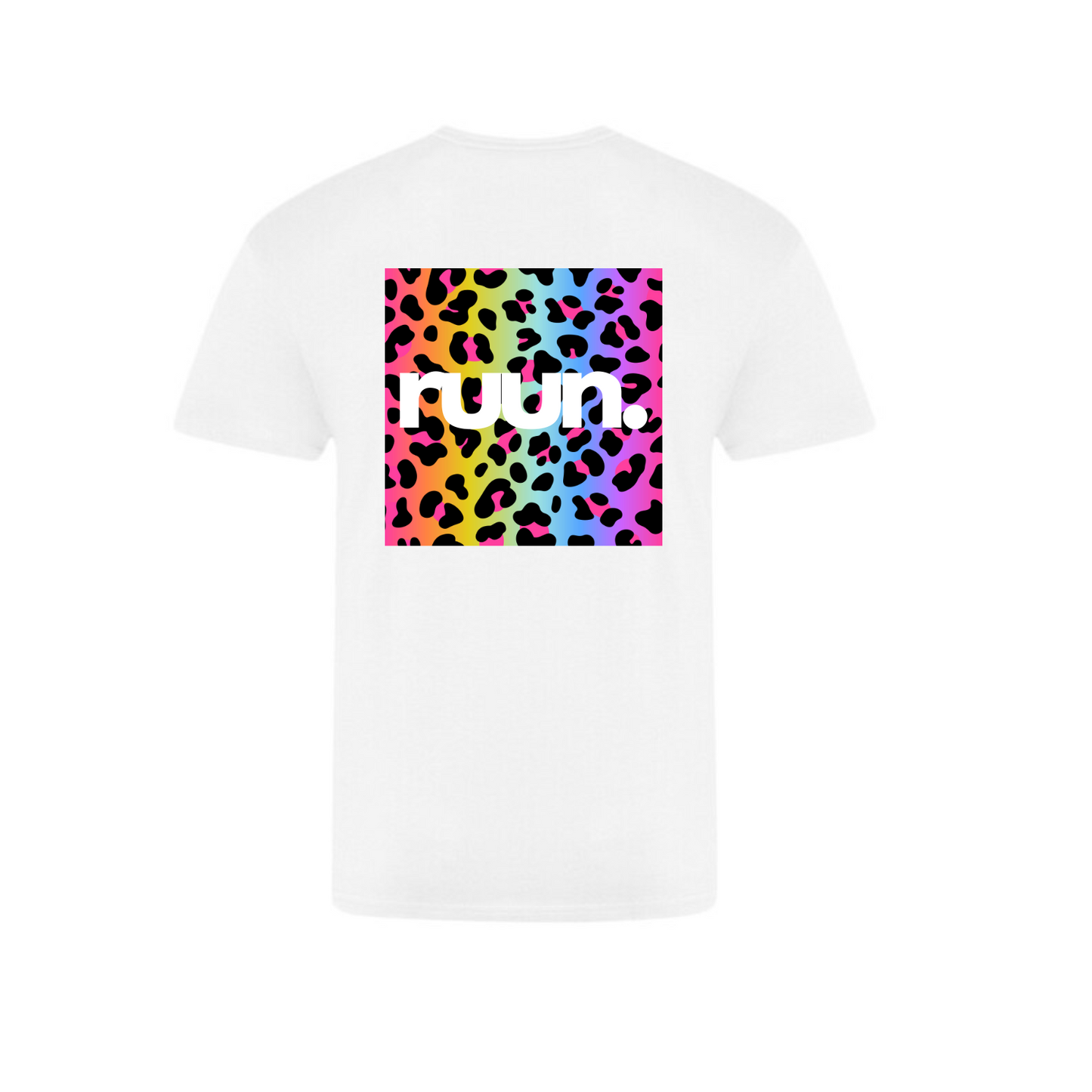 Leopard Gym/Lifestyle T Shirt - White/Multi