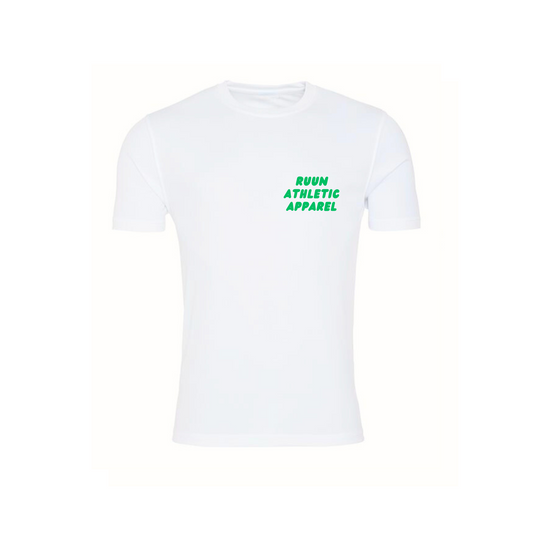 Bubble Running Shirt - White/Green