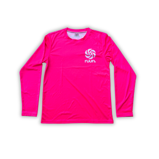 Long Sleeve Running Shirt - Pink